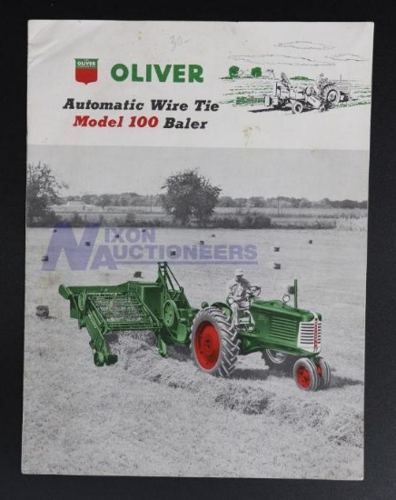 Oliver Automatic Wire Tie Model 100 Baler