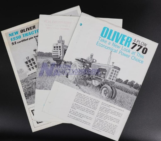 Oliver 770, 1700 & 1550 Tractor Brochures