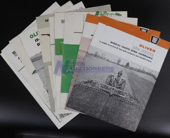 Ten Assorted Oliver Tillage Advertising Brochures