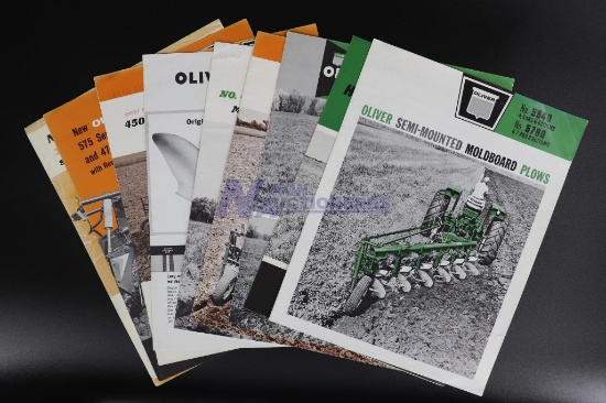 Eight Assorted Oliver Plow Brochures