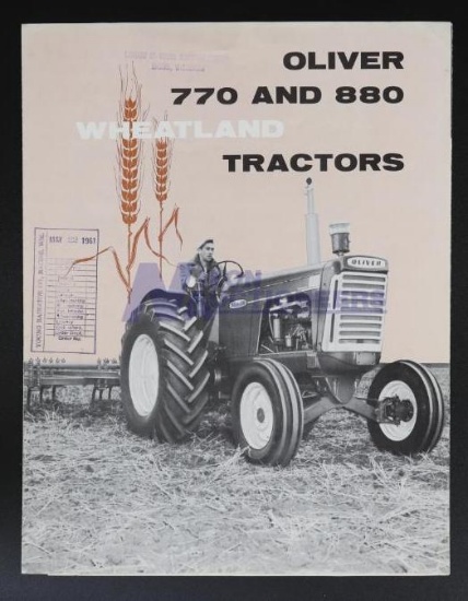 RARE Oliver 770 and 880 Wheatland Tractors