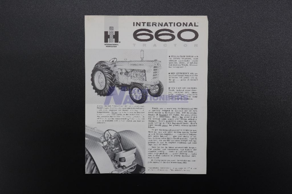 Assorted International Brochures 450 600 And 660 Tractors Farm Machinery Implements Tractors Online Auctions Proxibid