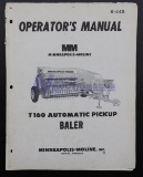 Minneapolis-Moline Operators Manual T160 Automatic Pickup Baler