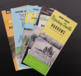 Five Assorted John Deere Harrow Brochures