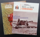 Two IH Combine Brochures