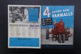 4 Brand New Farmalls - Model M, H, B & A Tractors