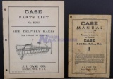 Two Case Side Delivery Rake Manuals