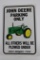 John Deere Parking Only Metal Sign