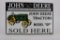 John Deere Tractors Model GP Sold Here Metal Sign