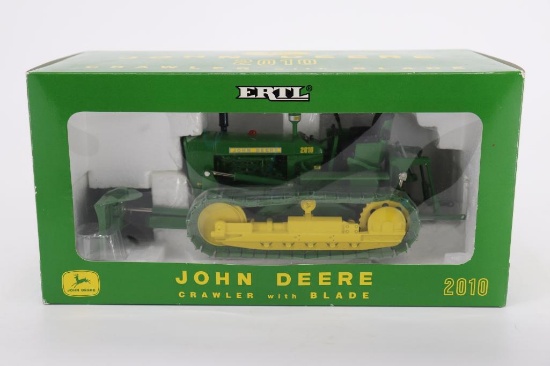 1/16 Ertl John Deere 2010 Crawler with Blade - Plow City Farm Toy Show