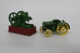 1/6 Battery Operated Model E John Deere Gas Engine & John Deere Model D Tractor