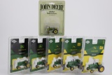 Lot of 6 John Deere Tractors - 1/50 JD 530, Model 50, (2) Model B's, 4020, 5010 & 1/64 Model 530