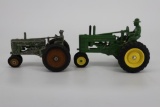 Two John Deere Model A Tractor with Man