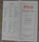 1917 P&O #J-3 Price List Catalog Nelson & Cushman Built Engines