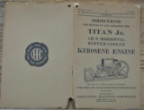 1915 Titan Jr Directions Book