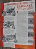 McCormick-Deering...Farmall Tractor Foldout Poster Size Flyer