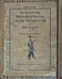 McCormick-Deering Parts Catalog CS-13-A Cream Separators & Milkers