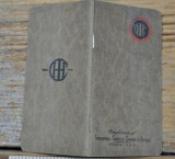 IHC Bib Pocket Notebook. Mint unused