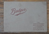 Badger The Christensen Engineering Company Full Line Catalog #12