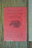 Fairbanks & Morse Instructions #215B Type H Jack Junior 2 - 6 HP Book