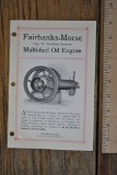 1915 Fairbanks - Morse Type Z Multi-Fuel Oil Engine Bulletin H188A