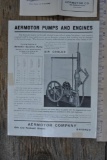 Aermotor...Single Sheet Engine Flyer & 1922 Reapir List