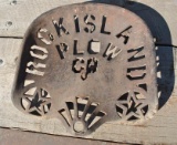 Rock Island Plow Co. Cast Iron Seat