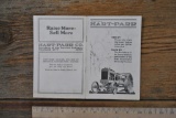 Hart Parr Tractor Advertisement Booklet
