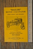 Bailor Motor Cultivator Brochure