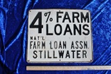 4% Farm Loan Sign