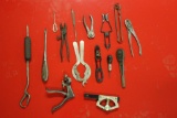 Assorted Vintage Shop Tools & Tape Measures