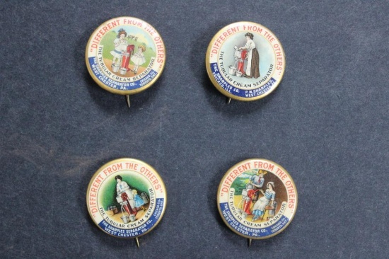 Four Creamery Pins