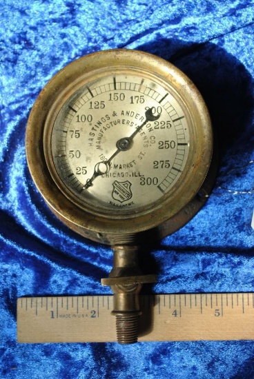 Hastings & Anderson Steam Gauge