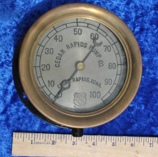 Cedar Rapids Pump Co. Gauge