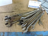 Wrenches, random sizes and brands