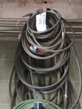 Air hose reel and acetylene hose