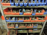Milling machine tooling (shelf between red tape)