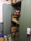 Wall Locker Cabinet With Contents