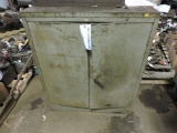 2 Door Cabinet & Contents