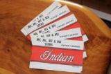 Lot of 5 NOS Indian Motorcycle Owner's Manuals