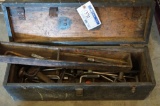Vintage Carpenters Box and misc tools