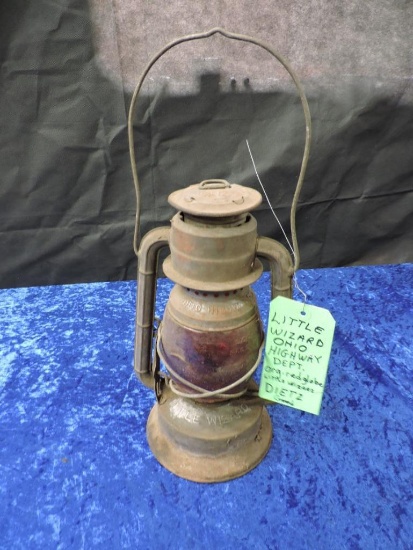 Dietz Little Wizard Ohio Highway Department Antique Lantern