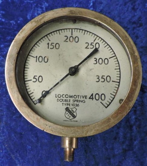 Pressure gauge Locomotive 400 psi