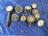 Assortment of old gauges