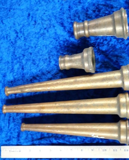 Assorted Brass fire nozzles