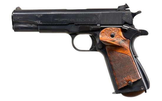 COLT 1911 A1 ENGRAVED ACE CONVERSION PISTOL.