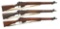 3 NO. 4 MK I* BOLT ACTION RIFLES.