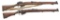 2 BRITISH 22 RF NO. 2 BOLT ACTION TRAINING RIFLES.