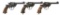 3 ENFIELD No. 2 MK I SERVICE REVOLVERS.