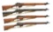 4 NO. 4 MK I BOLT ACTION RIFLES.